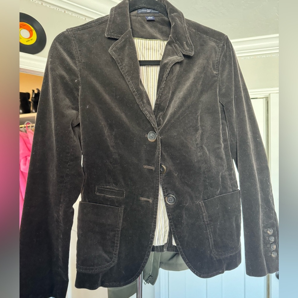 Brown corduroy blazer